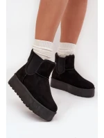 Dámské sněhule s elastickou vsadkou Kiora – černé