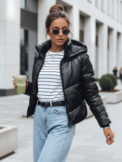 Dámská prošívaná přechodová bunda LOLAROSE černá FashionStreet TY3684