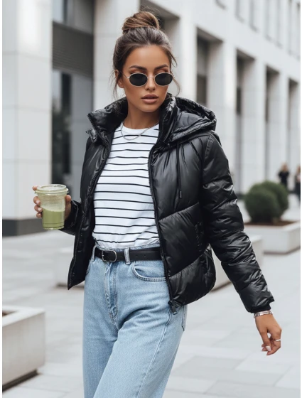 Dámská prošívaná přechodová bunda LOLAROSE černá FashionStreet TY3684