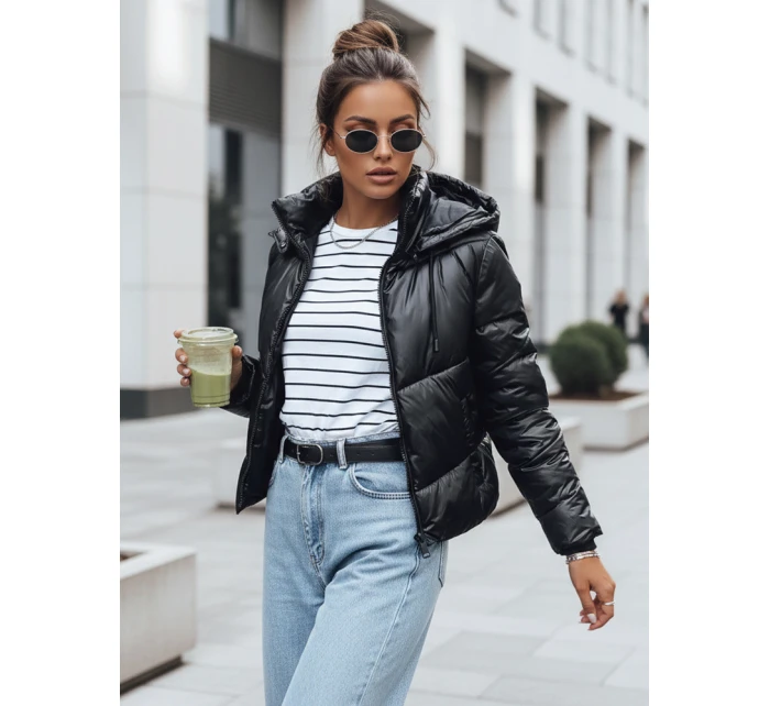 Dámská prošívaná přechodová bunda LOLAROSE černá FashionStreet TY3684