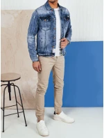 Pánská tmavě modrá džínová bunda Dstreet TX4688 Pánská tmavě modrá džínová bunda Dstreet TX4688