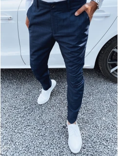 Pánské tmavě modré kalhoty FashionStreet chinos UX4393