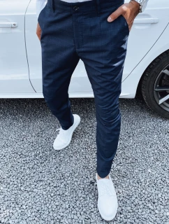 Pánské tmavě modré chinos kalhoty Dstreet UX4393