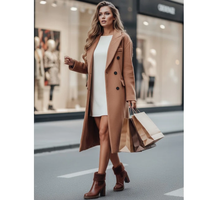 Dámské velbloudí kozačky na podpatku FashionStreet ZY1310