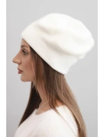 Dámská zimní čepice z vlny s a prodlouženými stranami fialová model 21865198 - K-Fashion