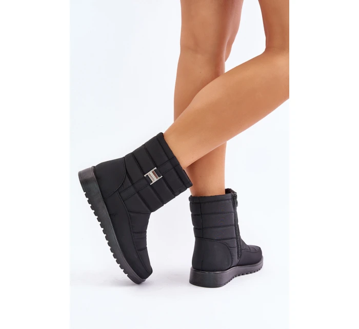 Lehké Dámské Sněhule Na Zip Černé model 21675445 - EVENTO