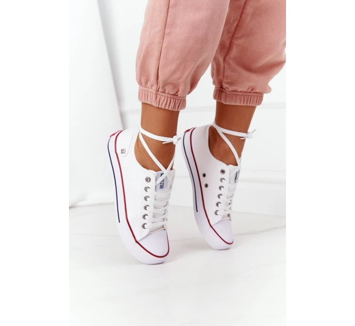 Dámské Klasické Nízké Tenisky Big Star DD274336 Bile Dámské Klasické Nízké Tenisky Big Star DD274336 Bile