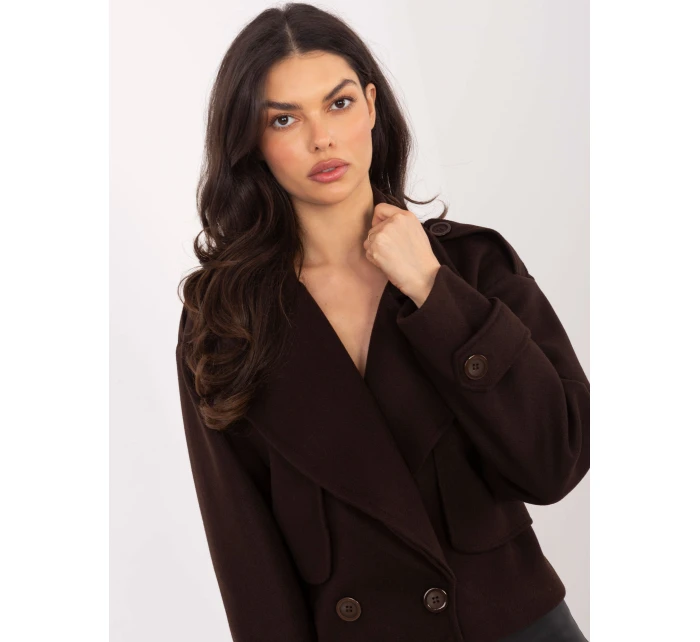 IT KR bunda A9558.62 tmavě hnědá IT KR bunda A9558.62 tmavě hnědá