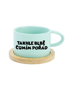 TAKHLE BLBĚ ČUMÍM POŘÁD - mint hrníček makronka 200 ml