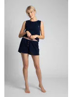 Dámské šortky na spaní LA017 námoř. modř - LaLupa Dámské šortky na spaní LA017 námoř. modř - LaLupa