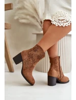 Boty na podpatku model 199068 Step in style Boty na podpatku model 199068 Step in style