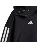 Dětské tepláky adidas Essentials Joggers 3 Stripes Fleece Hoodie black JD6484 Dětské tepláky adidas Essentials Joggers 3 Stripes Fleece Hoodie black JD6484