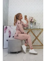 Sada s potiskem pistole tmavě pudrově růžová Sada s potiskem pistole tmavě pudrově růžová