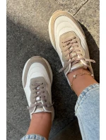 Dámské Semišové Tenisky Na Platformě Big Star RR274A344 HI-POLY SYSTEM Béžové Dámské Semišové Tenisky Na Platformě Big Star RR274A344 HI-POLY SYSTEM Béžové