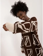 Jumper BA SW 0277.02 tmavě hnědý Jumper BA SW 0277.02 tmavě hnědý