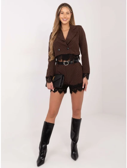 Szorty IT SN model 21799728 ciemny brązowy - FPrice Szorty IT SN model 21799728 ciemny brązowy - FPrice