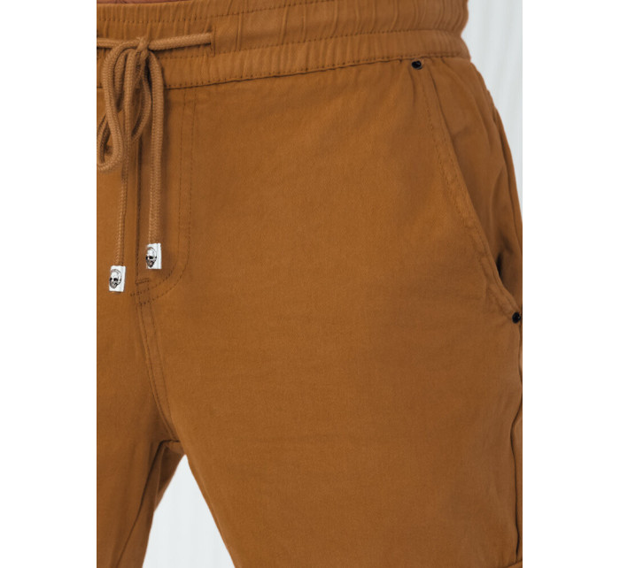 Pánské hnědé cargo kalhoty Dstreet UX4174