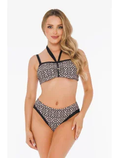 Dámské dvoudílné plavky Luxe 7 S939LX7 béžové se vzorem - Self