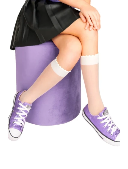 Podkolenky 20DEN Hladké bílé model 21204390 - Noviti