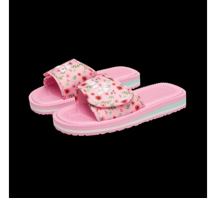 Kubota klapka na suchý zip vícebarevná květinová růžová K25SS-100-001-28-1