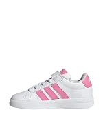 Dětská obuv adidas Grand Court 3.0 white and pink JP9371