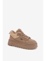 Dámské Tenisky Na Platformě S Big Star Béžové model 21706074 - Big Star Shoes