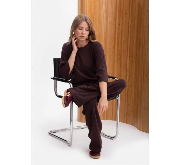 Kalhoty z úpletu tmavá model 21379856 - BeWear