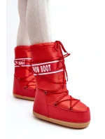 Dámské červené vysoké boty do sněhu Venila Dámské červené vysoké boty do sněhu Venila