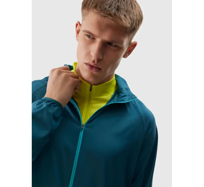 Pánská běžecká bunda Ultralight 4F - mořská zelená Pánská běžecká bunda Ultralight 4F - mořská zelená