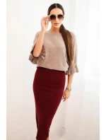 Dámská sukně model 21954787 bordó - Kesi