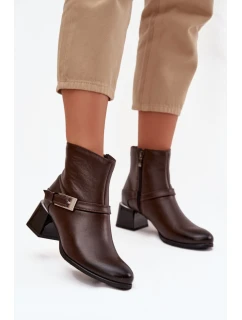 Boty na podpatku model 220702 Step in style