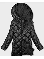 Černá prošívaná bunda pro přechodné období model 21245941 - W COLLECTION Černá prošívaná bunda pro přechodné období model 21245941 - W COLLECTION