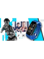 GIEWONT Smartwatch Black and Blue 2 Stripes GW200-7