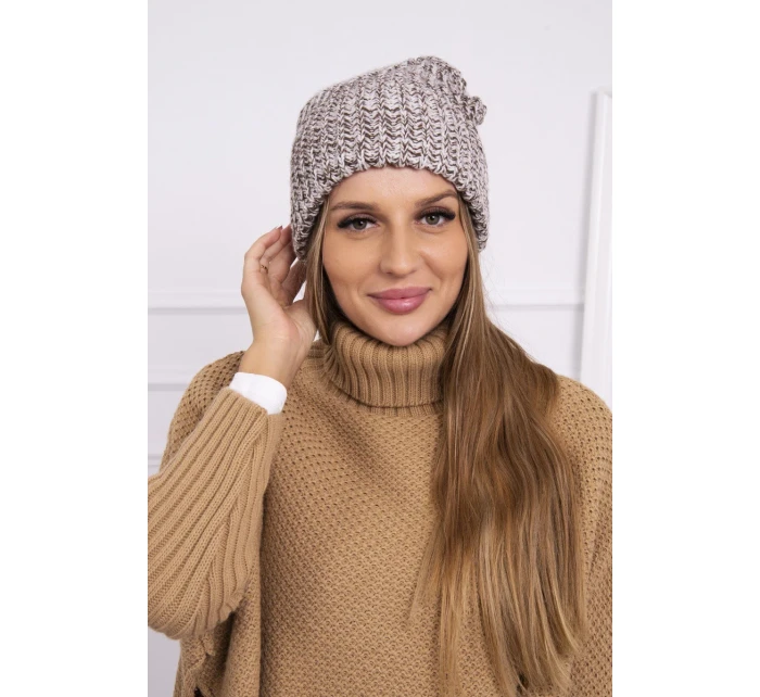 Dámská čepice Delia K260 tmavě béžová Dámská čepice Delia K260 tmavě béžová