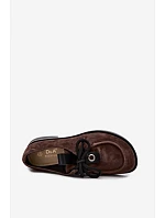 Dámské barefoot polobotky z přírodního semiše model 22356075 hnědé - D&A Dámské barefoot polobotky z přírodního semiše model 22356075 hnědé - D&A