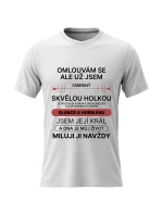 Pánské bavlněné tričko s potiskem - ZABRANÝ SVĚLOU HOLKOU - bílé Pánské bavlněné tričko s potiskem - ZABRANÝ SVĚLOU HOLKOU - bílé