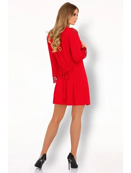Elegantní župan model 15413061 red LivCo Corsetti - Livia Corsetti