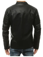 Pánská kožená bunda černá FashionStreet TX3463