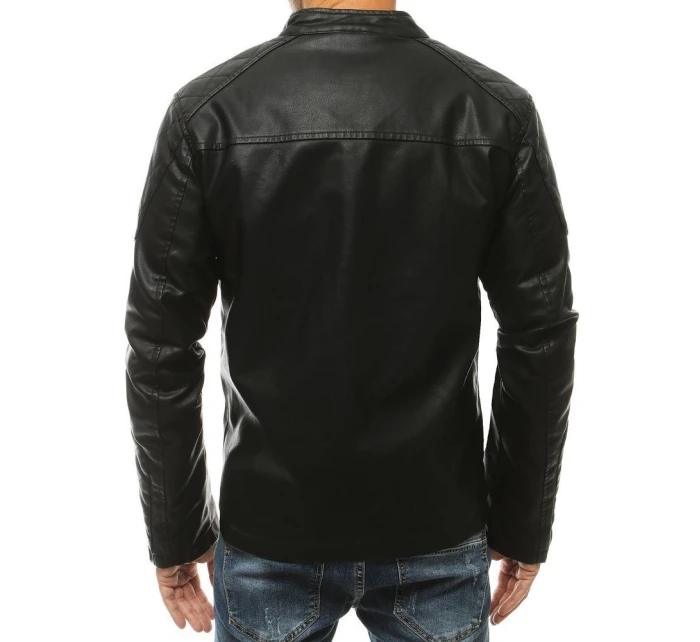 Pánská kožená bunda černá FashionStreet TX3463
