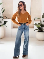 Dámský svetr DARIA mustard FashionStreet MY1727