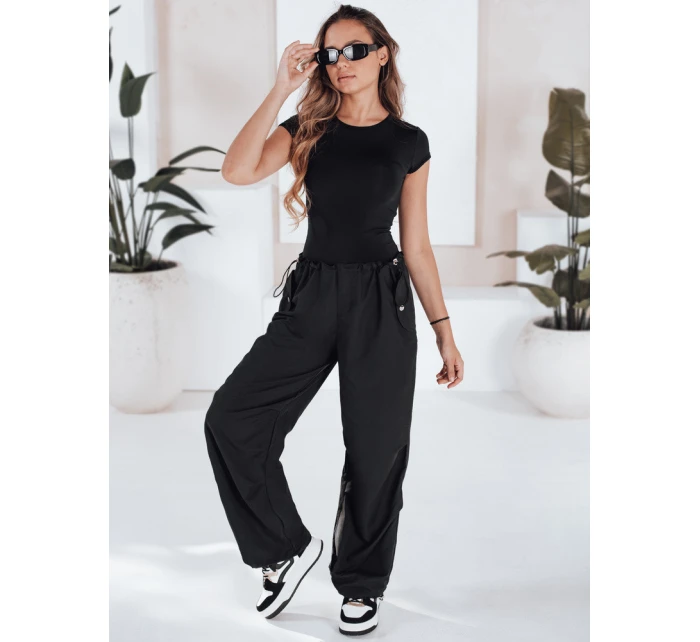 Dámské padákové kalhoty DENWER black FashionStreet UY1666