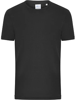 Daiber 8040 Pánské bio tričko s jemným žebrováním 02.8040 black