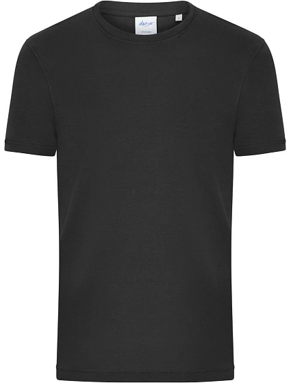 Daiber 8040 Pánské bio tričko s jemným žebrováním 02.8040 black