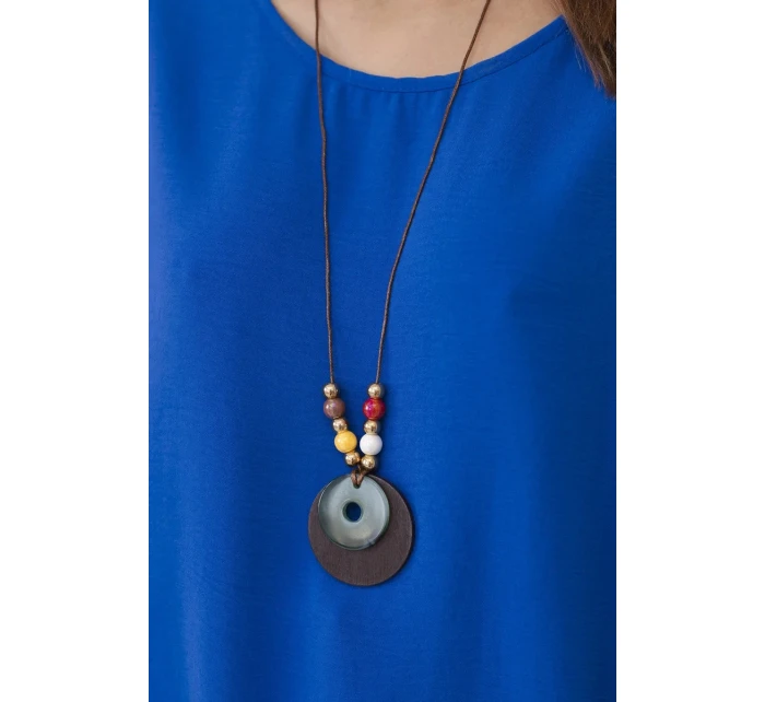 Oversized halenka s přívěskem chrpově modrá Oversized halenka s přívěskem chrpově modrá