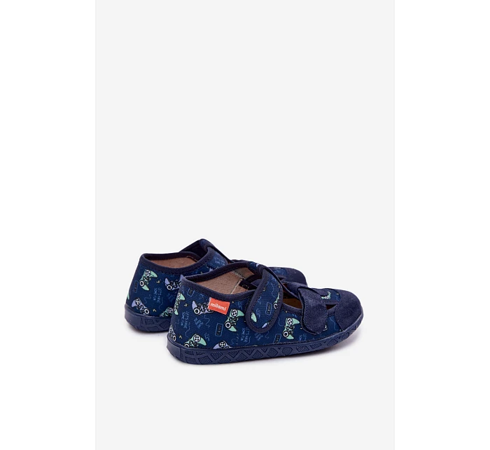 Dětské pantofle Milami pro chlapce tmavě modré Reathiana Dětské pantofle Milami pro chlapce tmavě modré Reathiana