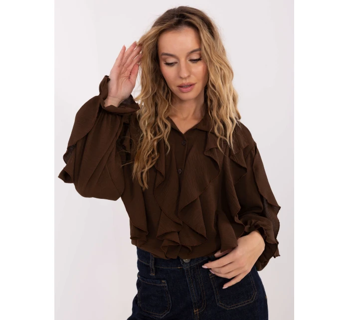 MI KS košile 92506.52 hnědá