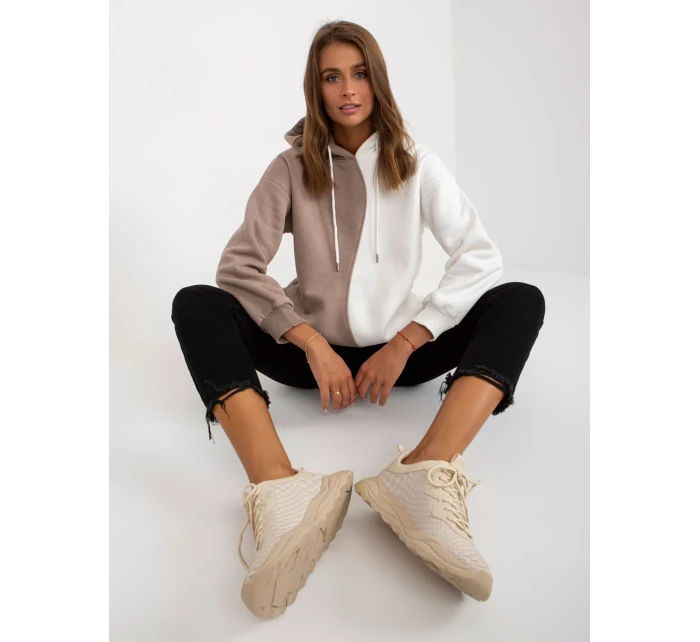 Mikina RV BL 8233.32X bílá béžová