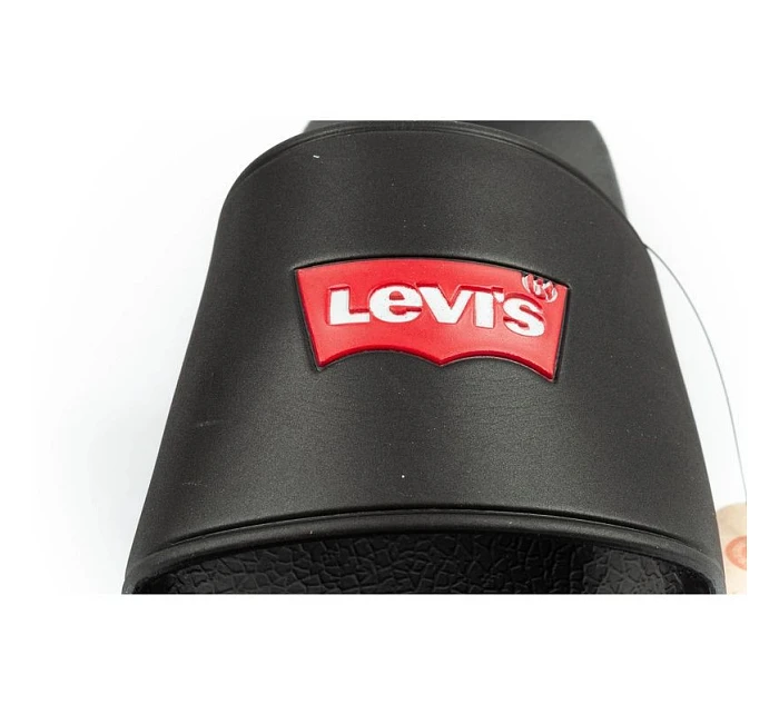 Dámské sportovní žabky Levi's pohodlné módní černé dámské boty