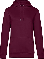 B&C QUEEN Hooded_° Dámská mikina s kapucí 01.W02Q dark cherry