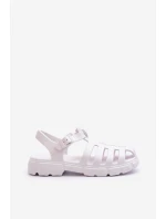 Dámské pěnové sandály římské bílé Gasaria Dámské pěnové sandály římské bílé Gasaria